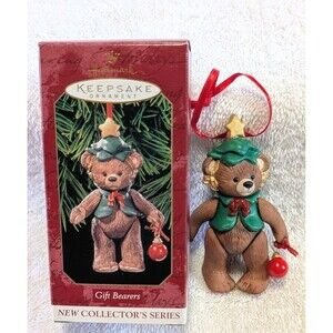 Vintage 1999 Hallmark Keepsake Porcelain Ornament 'Gift Bearers' First Of Series